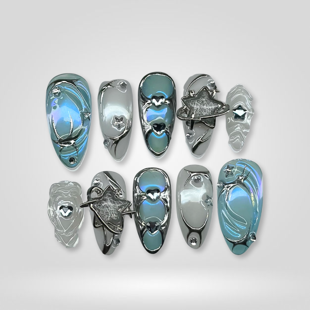 Iron Bloom press-on nails