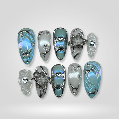 Iron Bloom press-on nails