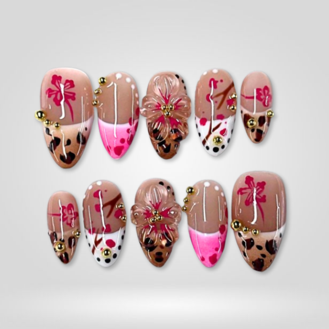 Whisper Bloom press-on nails