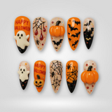 Spooky Halloween press-on nails