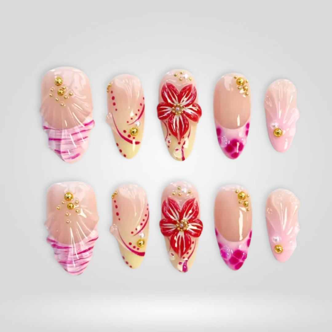 Blush Petal press-on nails