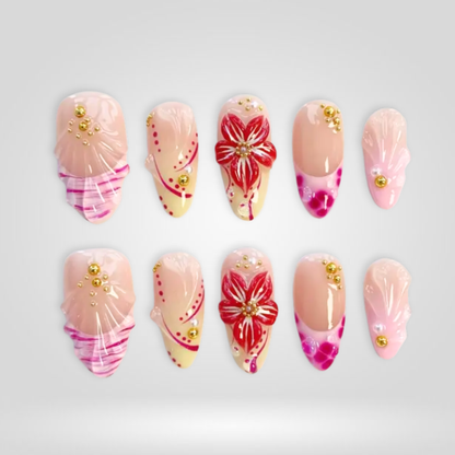 Blush Petal press-on nails
