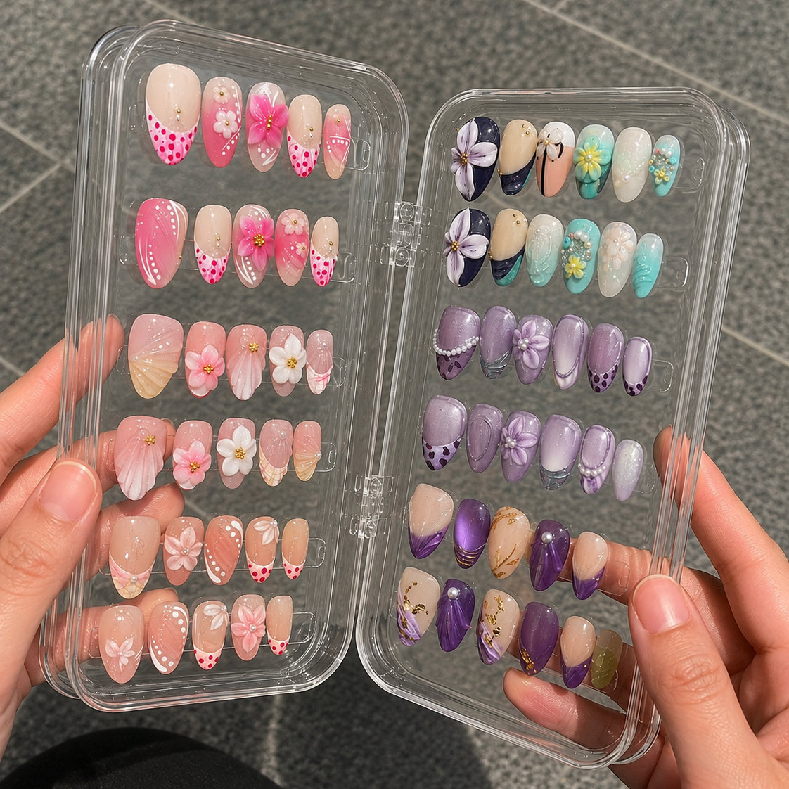 Floral Obsession | 12 Floral Press-On Nail Sets + Free Collector Case
