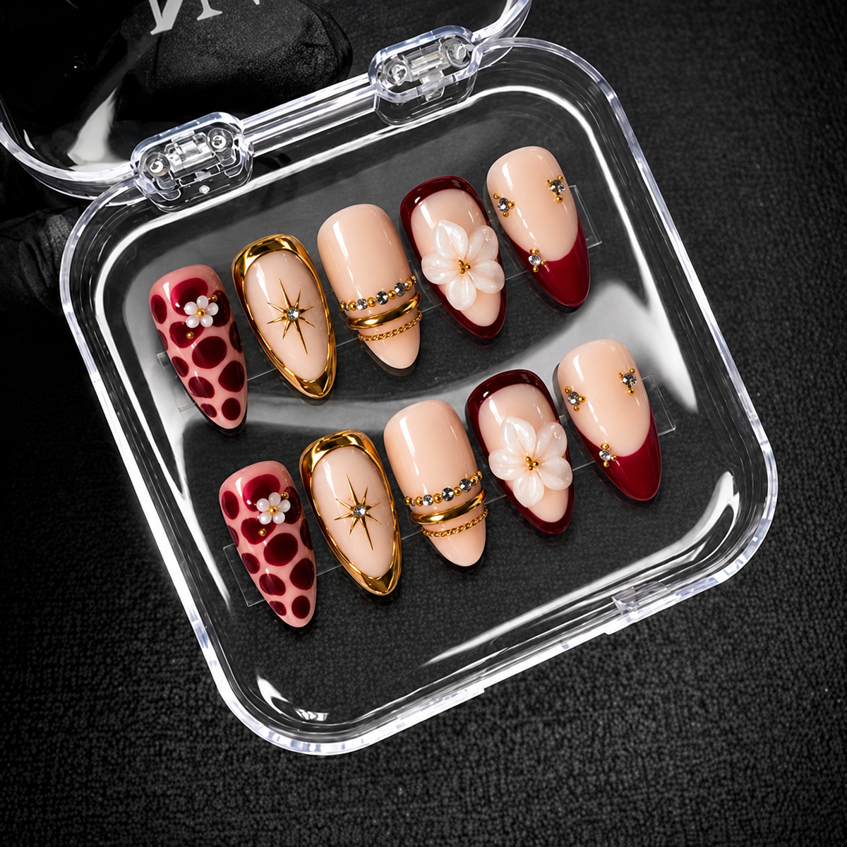 Velvet Leopard Bloom Press-On Nails