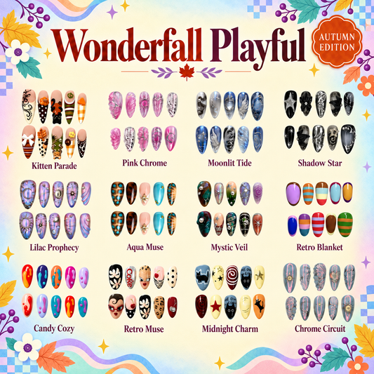 Wonderfall Playful Collection – Autumn Press-On Nails