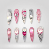 Ethereal Glaze Holographic Chrome Press-On Nails