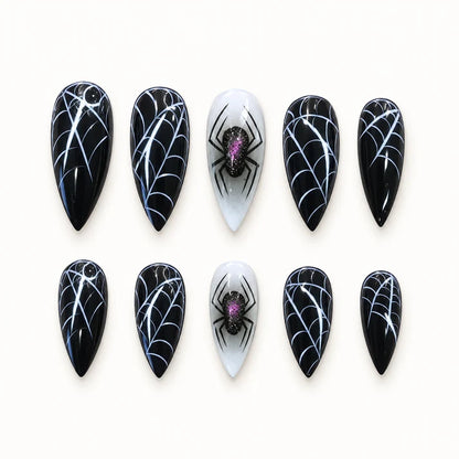 Web of Horrors Halloween Press-On Nails