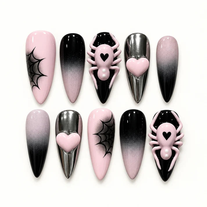 Web of Horrors Halloween Press-On Nails