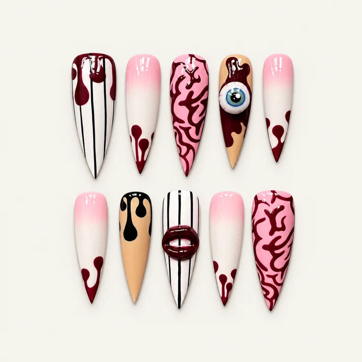 Flesh Fright Halloween Nails