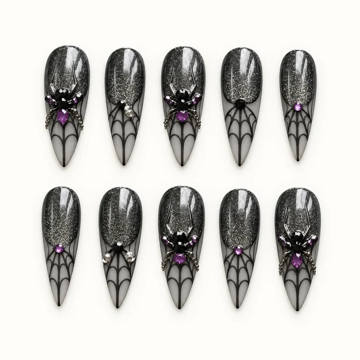 Haunted Web Collection Halloween Press-On Nails