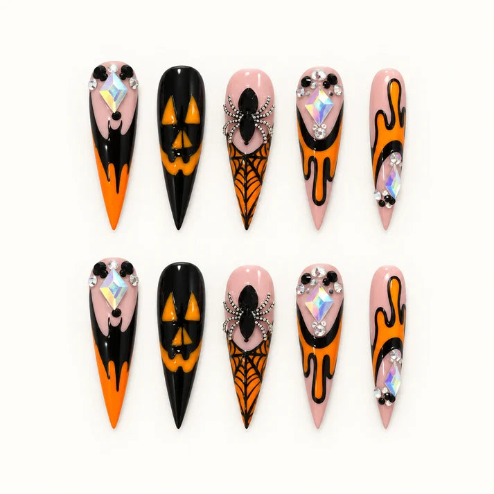 Haunted Web Collection Halloween Press-On Nails