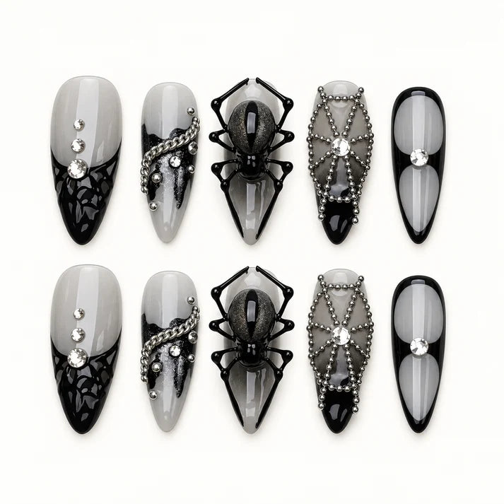 Haunted Web Collection Halloween Press-On Nails