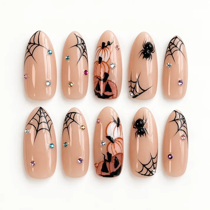 Web of Horrors Halloween Press-On Nails