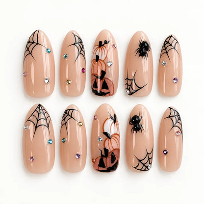 Web of Horrors Halloween Press-On Nails