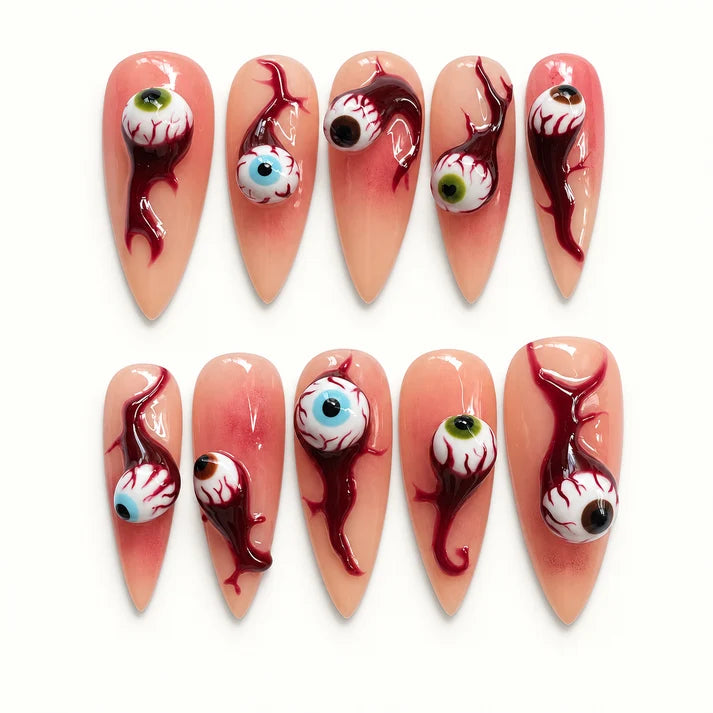 Flesh Fright Halloween Nails