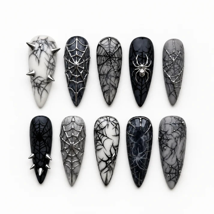Haunted Web Collection Halloween Press-On Nails