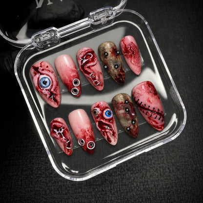 Flesh Fright Halloween Nails