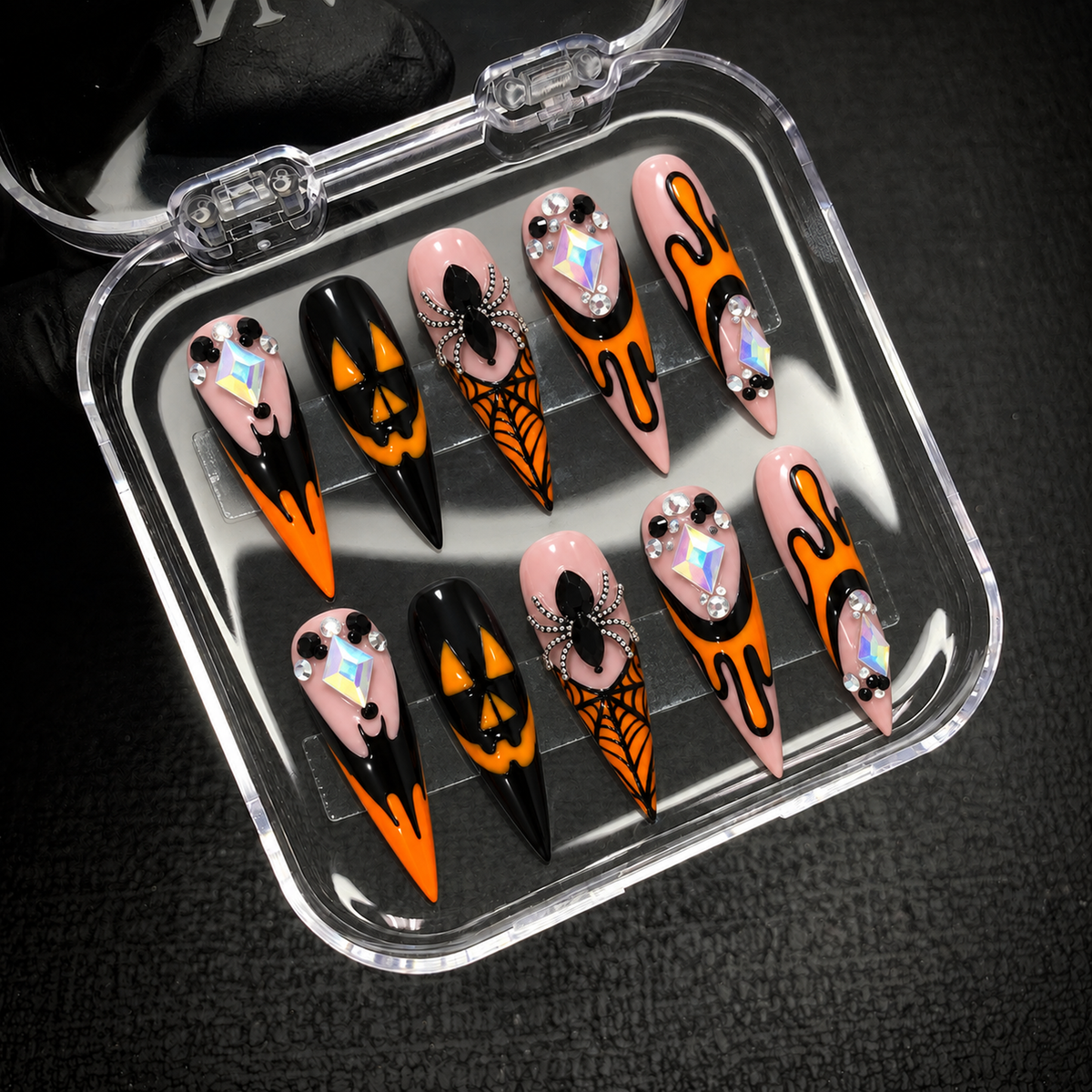 Open Nail Handy package presentation for the Ember Web Press-On Nails set.