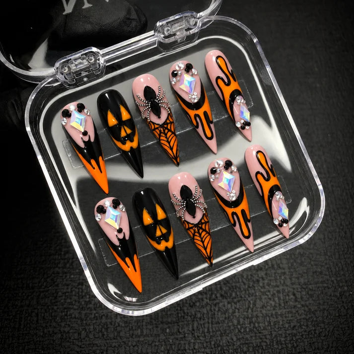 Haunted Web Collection Halloween Press-On Nails