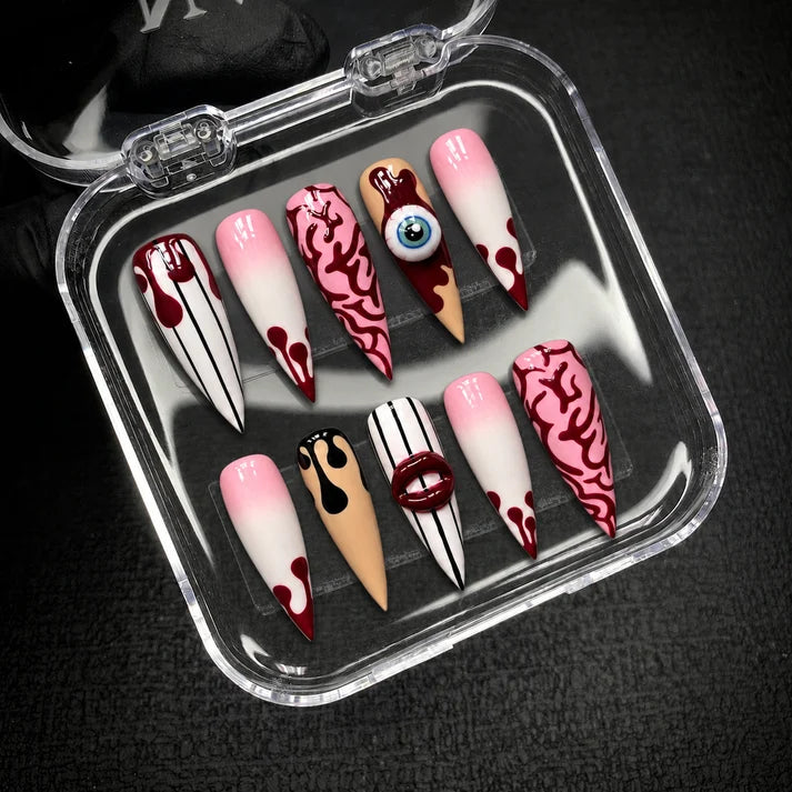 Flesh Fright Halloween Nails