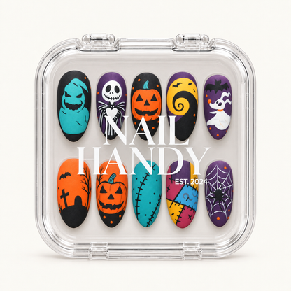 Nail Handy branded package box for the Spooky Storybook press-on nail set.