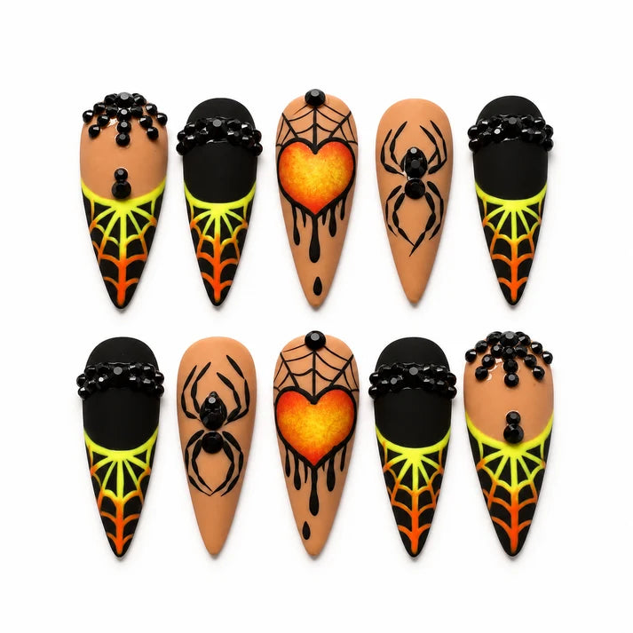 Haunted Web Collection Halloween Press-On Nails
