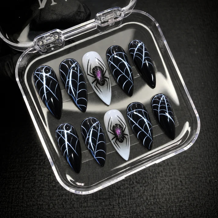 Web of Horrors Halloween Press-On Nails