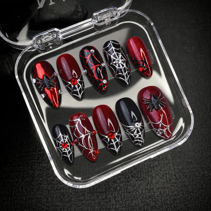 Web of Horrors Halloween Press-On Nails