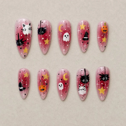 Pink After Dark Collection– Halloween Press-On Nails