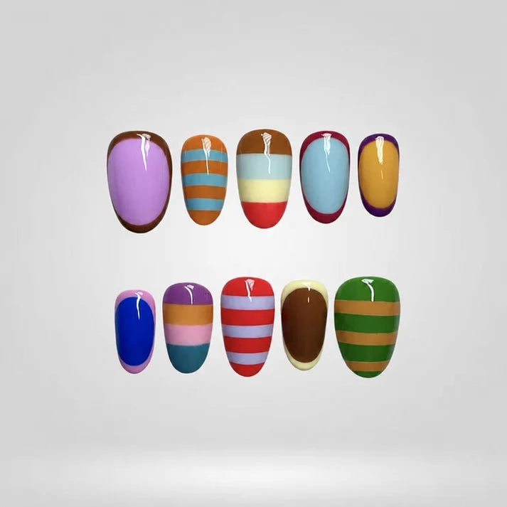 Wonderfall Playful Collection – Autumn Press-On Nails