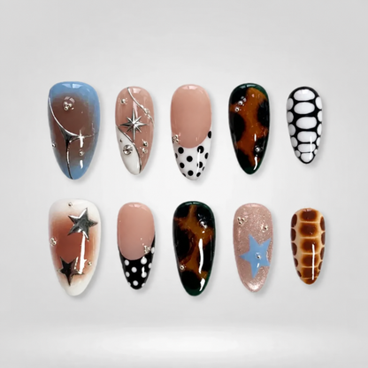 Rose Mirror Chrome Press-On Nails