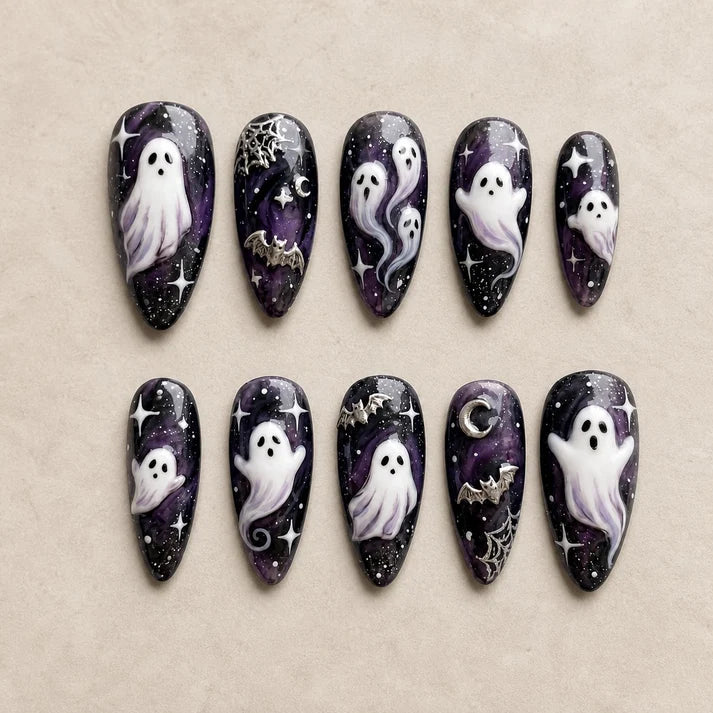 Pink After Dark Collection– Halloween Press-On Nails