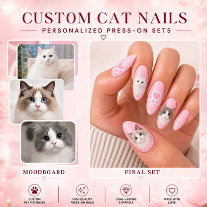 Custom Square Photo Nails
