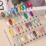 Solid cat eye press-on nails