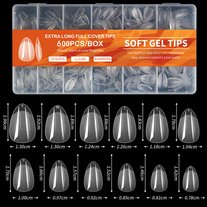 600pcs Nail Tips Cover