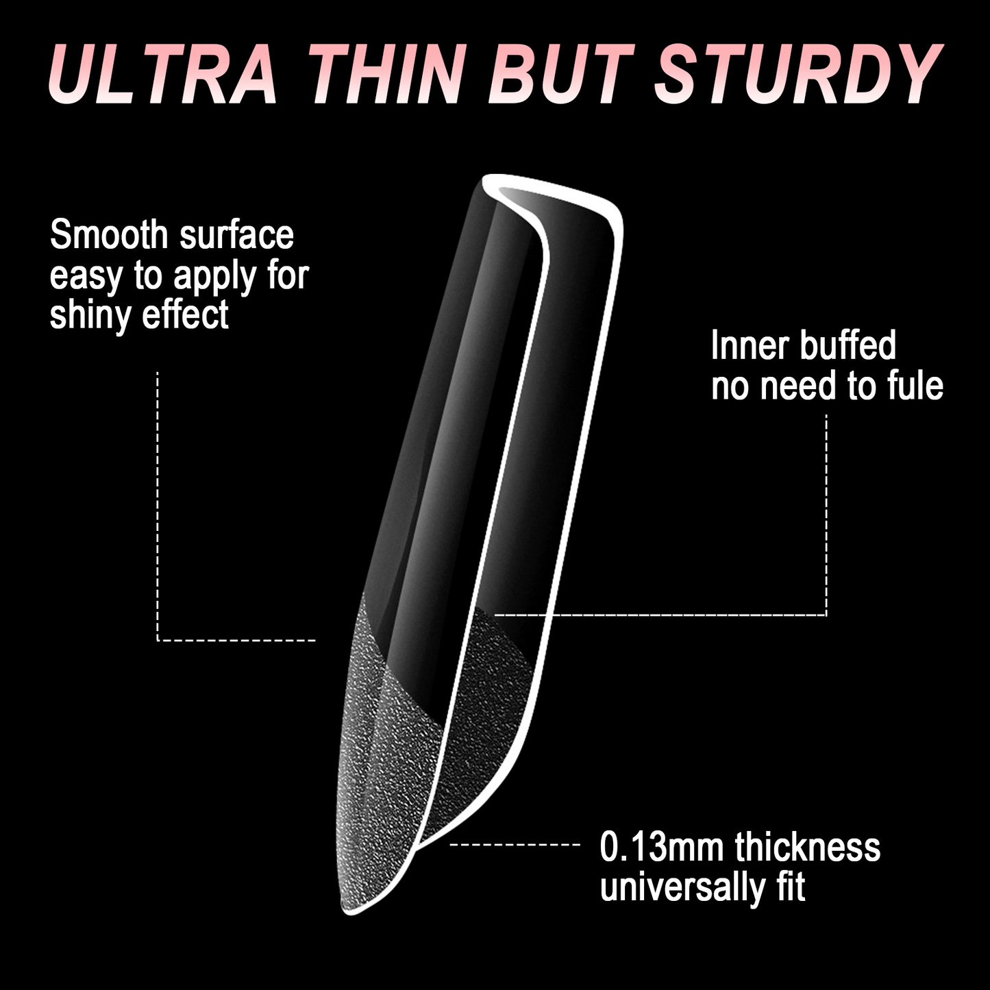 600pcs Nail Tips Cover