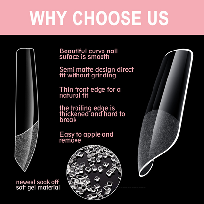 600pcs Nail Tips Cover