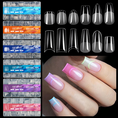 600pcs Nail Tips Cover