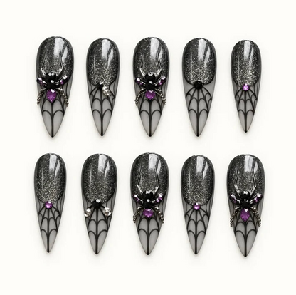 Web of Horrors Halloween Press-On Nails