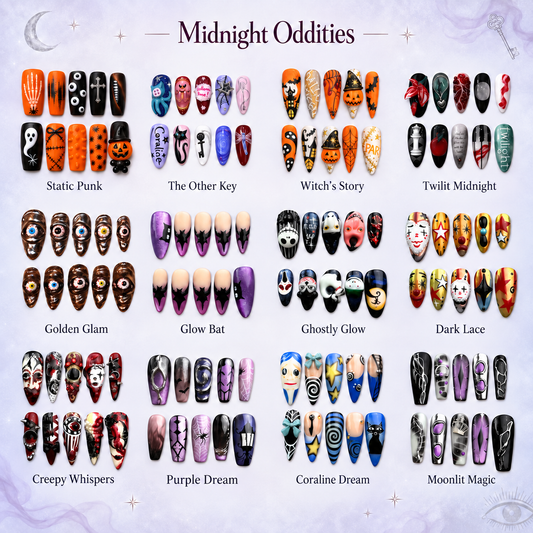 Midnight Oddities 3D Collection– Halloween Press-On Nails