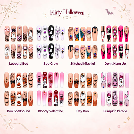 Flirty Sweethearts Collection - Halloween Press-On Nails