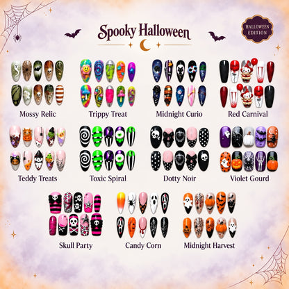 Spooky Halloween 3D Collection – Halloween Press-On Nails