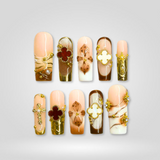 Royal Bloom press-on nails