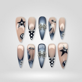 Obsidian Touch press-on nails