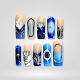 Emerald Reverie press-on nails