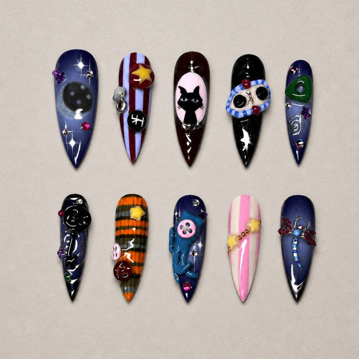 Spooky Halloween 3D Collection – Halloween Press-On Nails