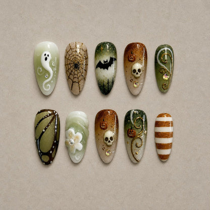 Spooky Halloween 3D Collection – Halloween Press-On Nails