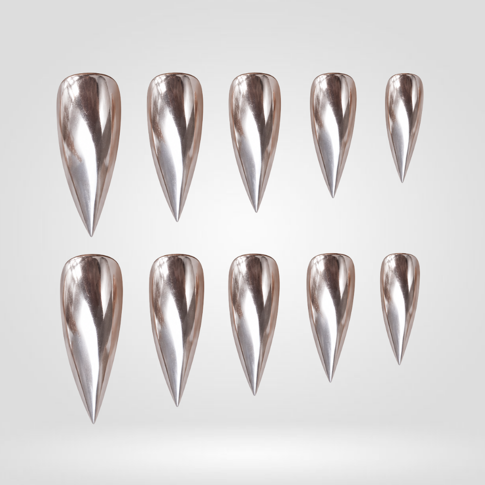 Liquid Metal Claw Press-On Nails