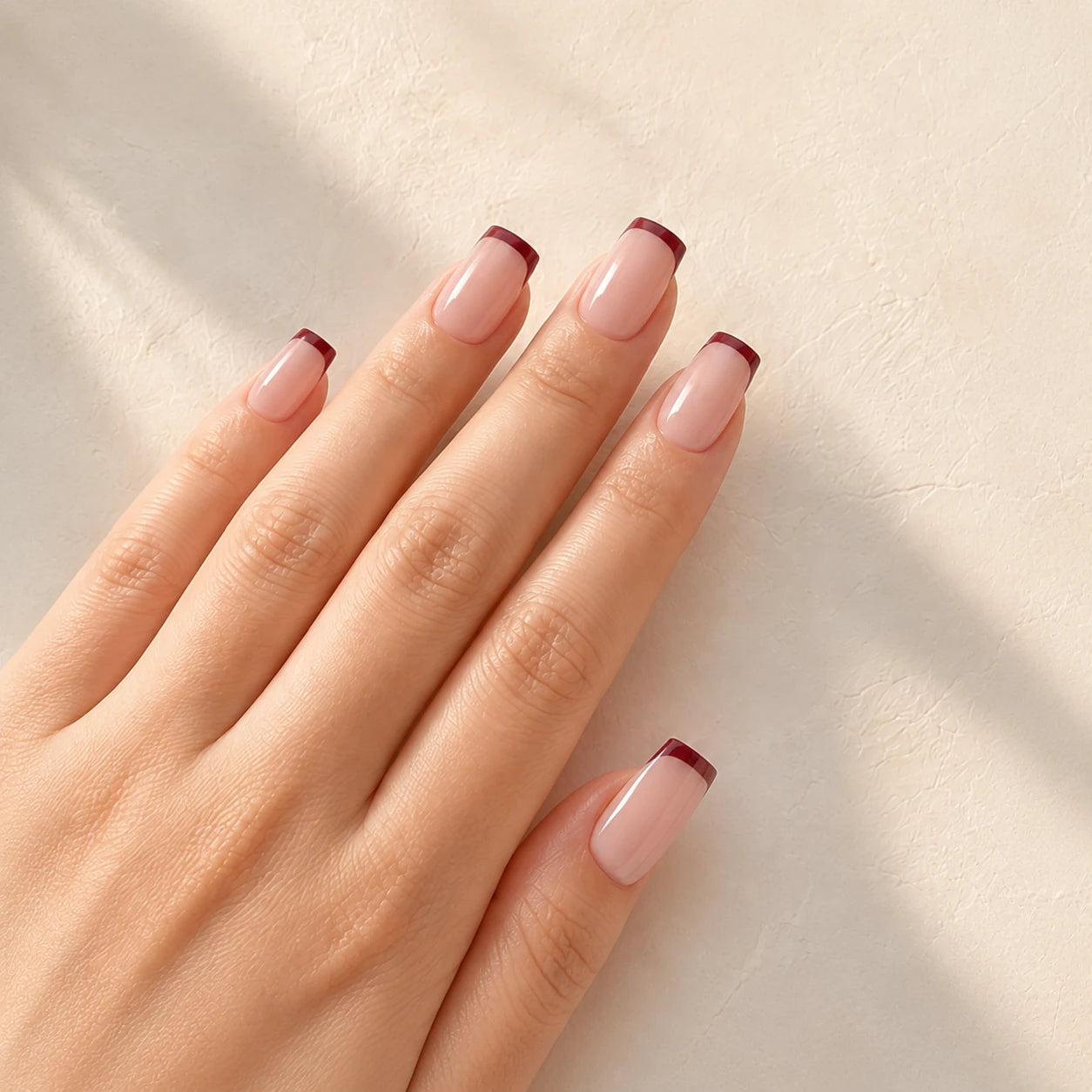 Square press-on nail shape